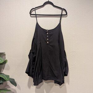 Free People Pick Me Up Mini Dress – Black | Size M 🖤